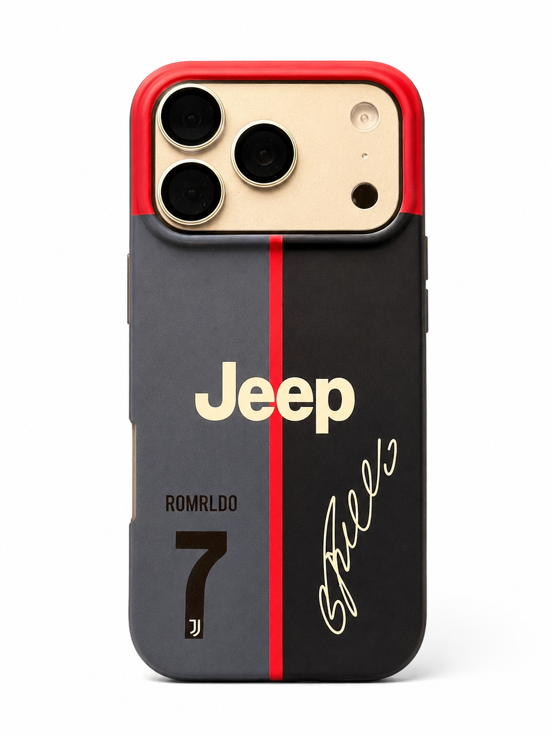 Black & Red No. 7 Football Inspired iPhone 17 Pro Max Phone Case – Premium Matte Case