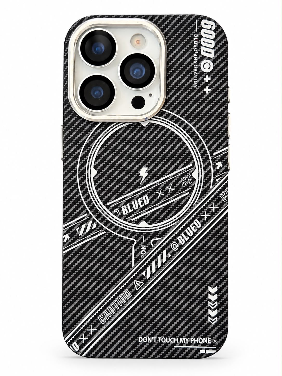 iPhone 16 Pro carbon fiber style MagSafe phone case