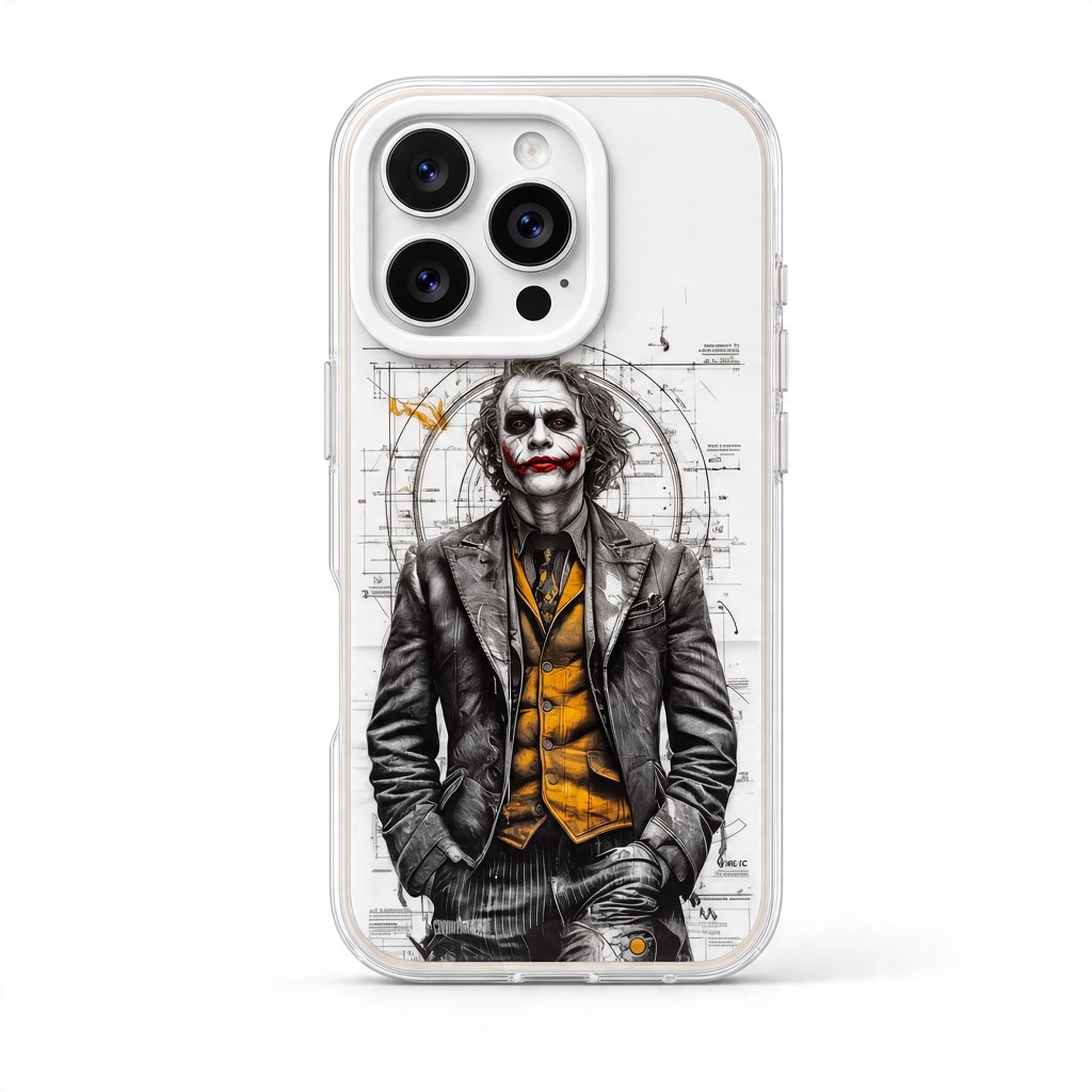 Joker sketch phone case for iPhone 16 Pro Max
