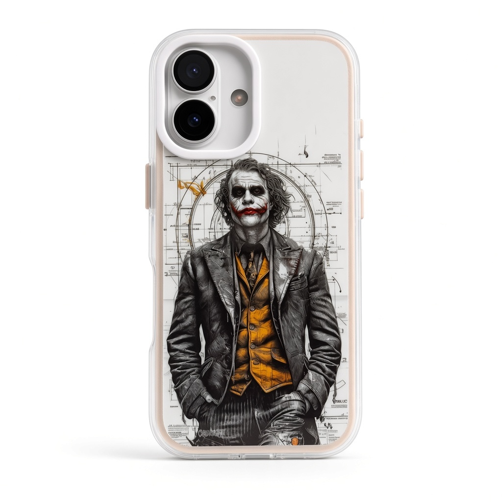 iPhone 17 Joker sketch character phone case