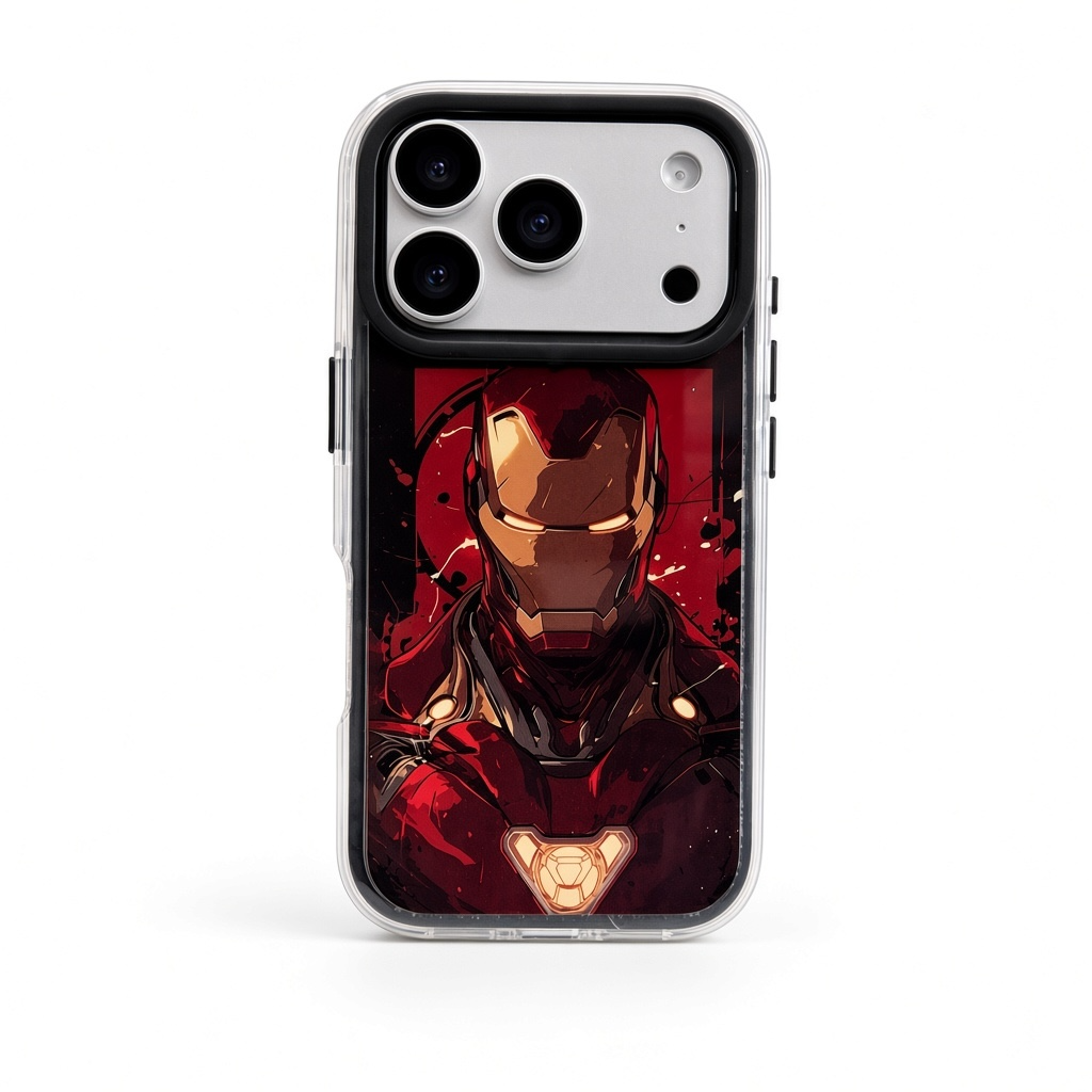 iPhone 18 Pro Max Iron Man portrait clear case