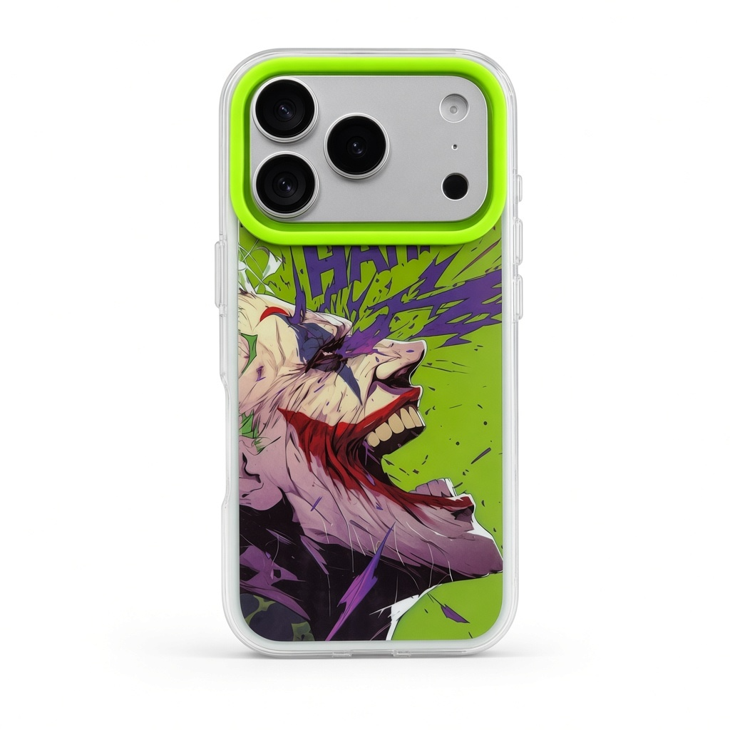 iPhone 18 Pro Max Joker green comic clear case
