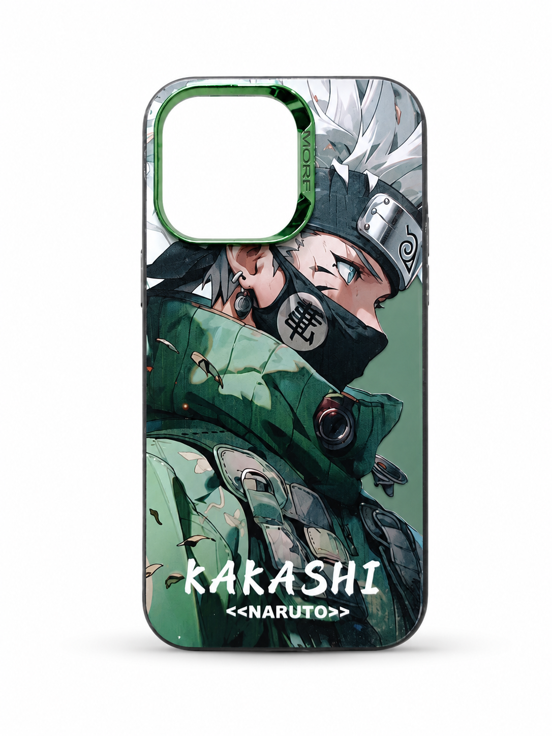 Kakashi Hatake Naruto Anime Case for iPhone 15 Pro Max – Green
