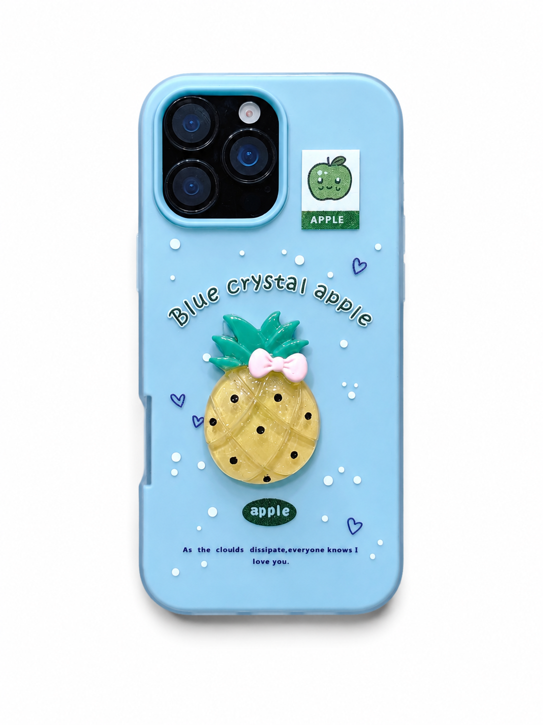 iPhone 16 Pro Max Blue Pineapple Case