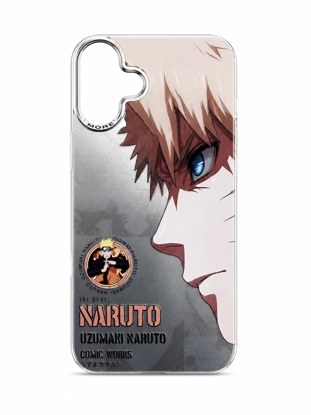 Naruto Uzumaki Anime Premium Case for iPhone 16 Plus – Silver