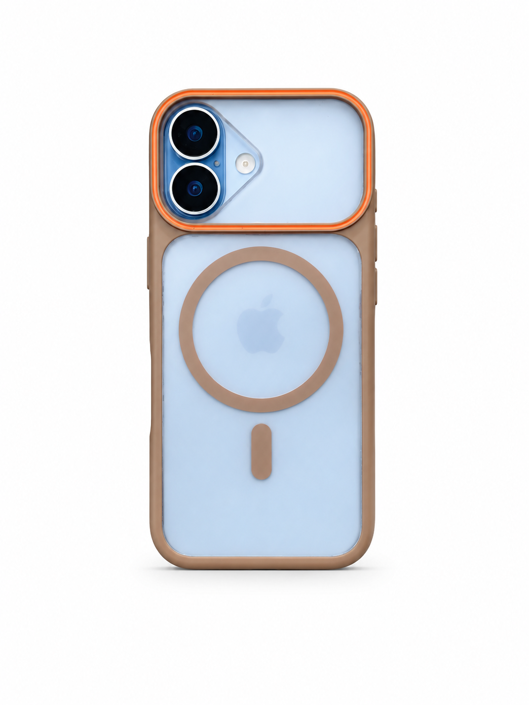 iPhone 17 Brown Orange MagSafe Camera Protection Case