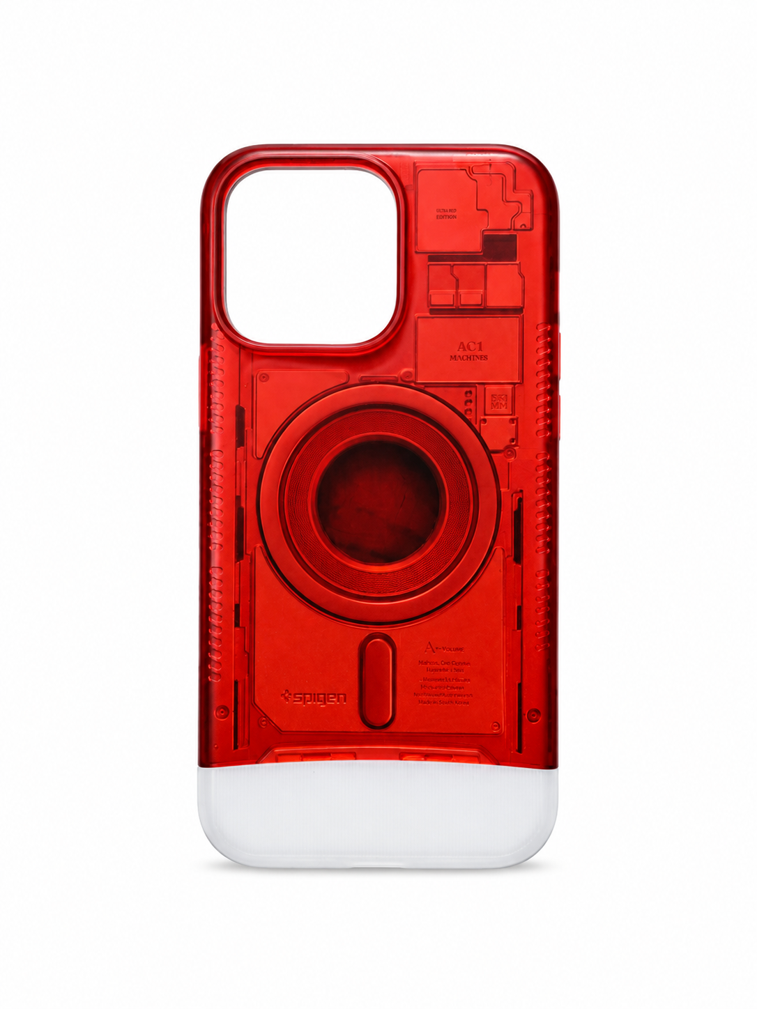 iPhone 14 Pro Max Red Transparent Tech Case