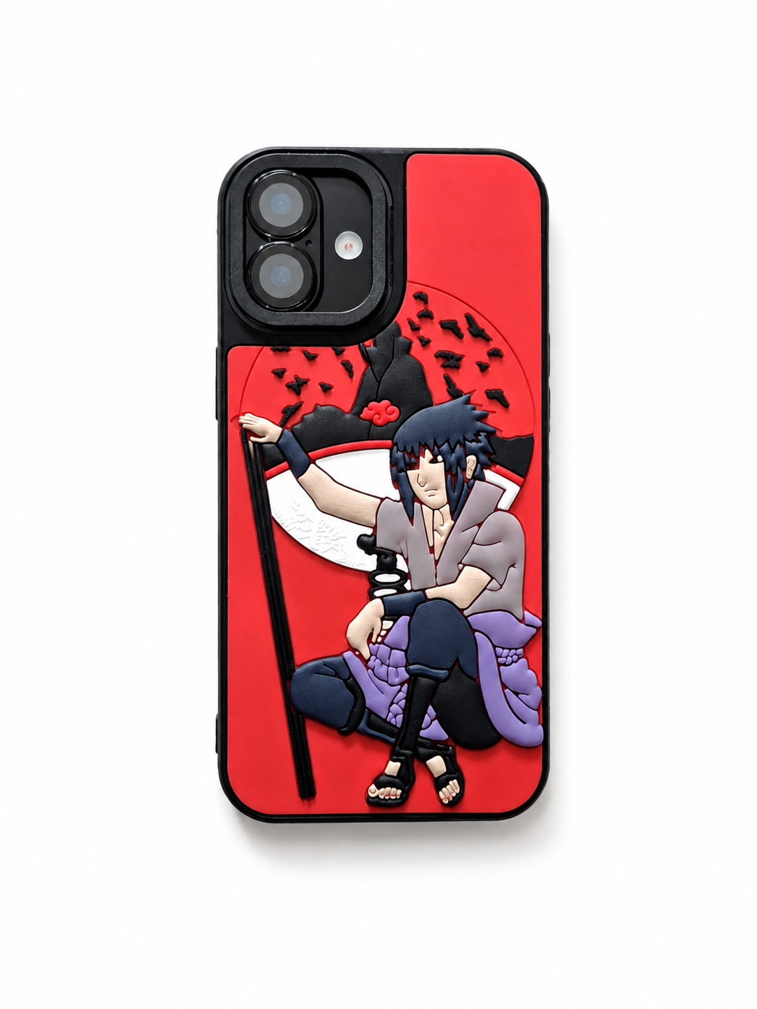 Sasuke 3D Anime Case for iPhone 16 Plus