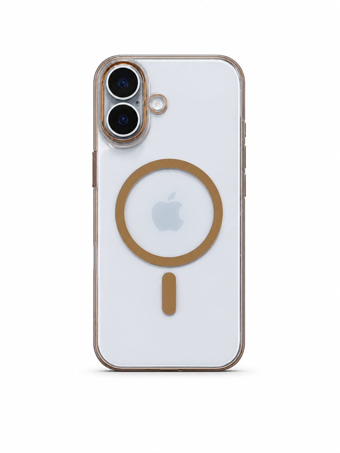 iPhone 17 Clear Gold MagSafe Case