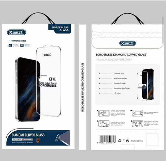 Xmart Super clear 8k tempered glass with anti static screen protector film
