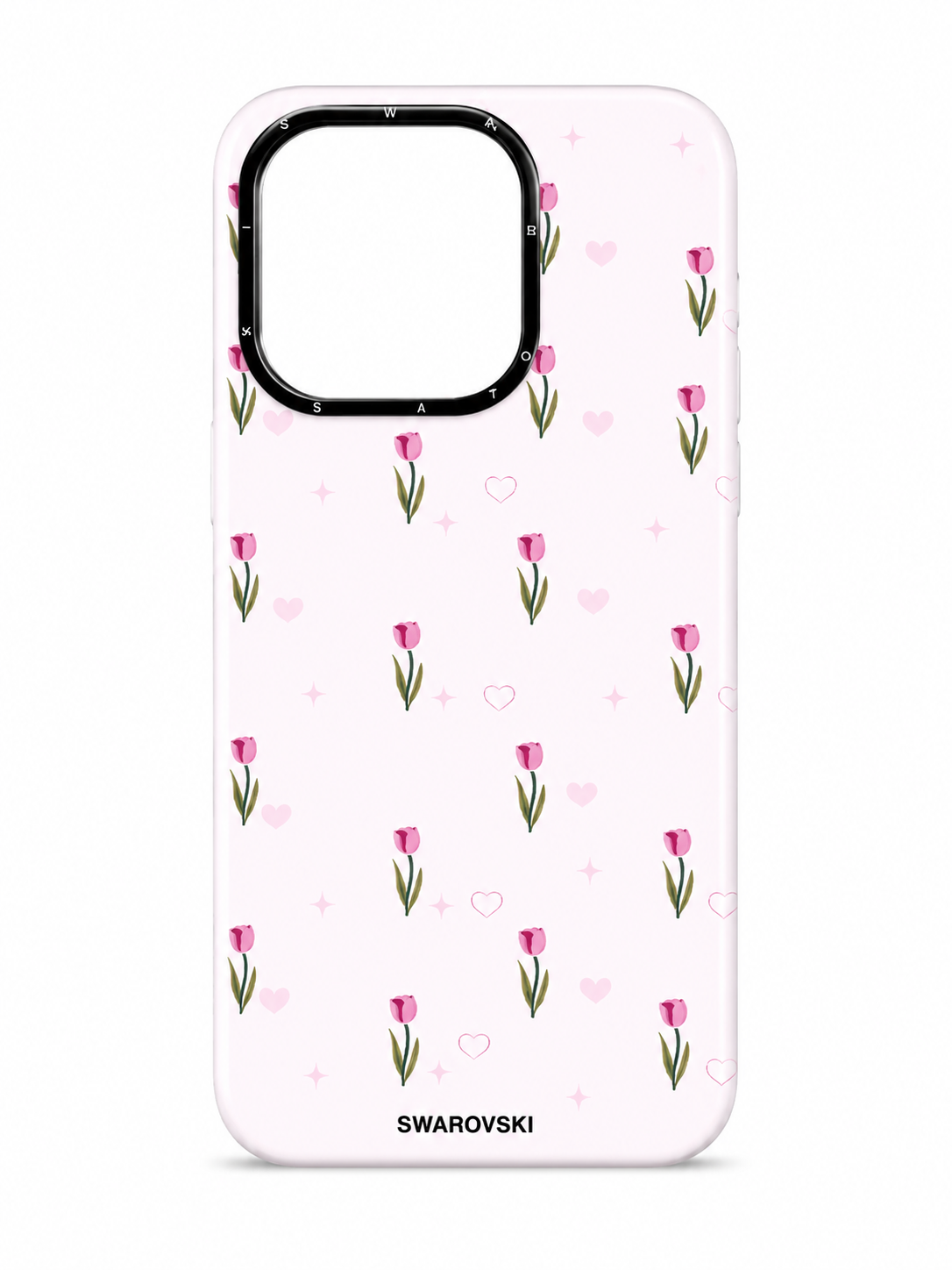 Pink Tulip Floral Case for iPhone 16 Pro