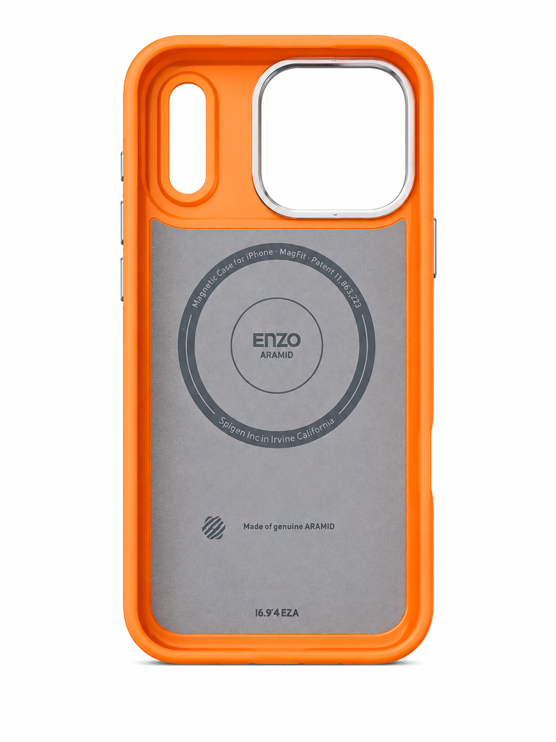 Orange Carbon Fiber MagSafe Case for iPhone 17 Pro Max
