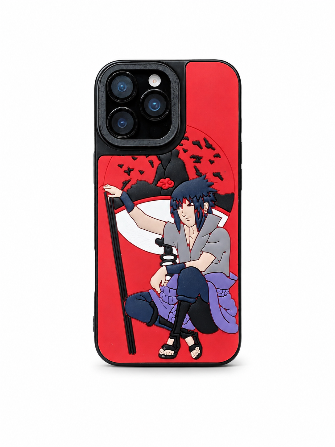 iPhone 16 Pro Max Sasuke Red 3D Case