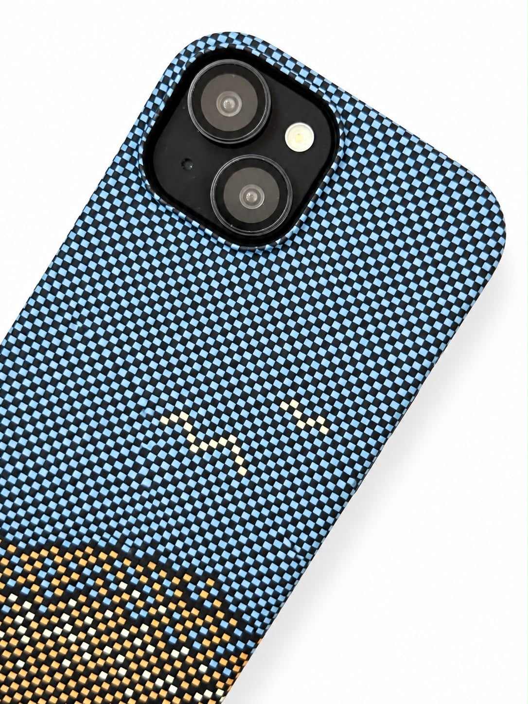 iPhone 15 Carbon Fibre Case - Blue