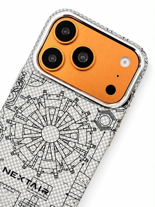 iPhone 17 Pro Carbon Fibre geometry Case