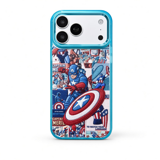 iPhone 17 Pro Max Captain America Comic Character Case