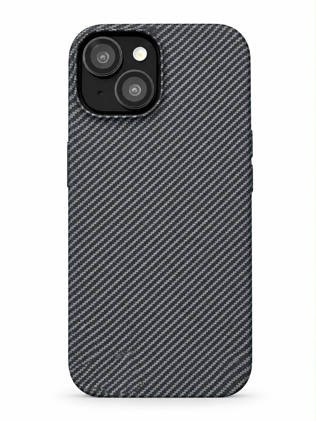iPhone 13 Carbon Fibre Case - Grey Carbon