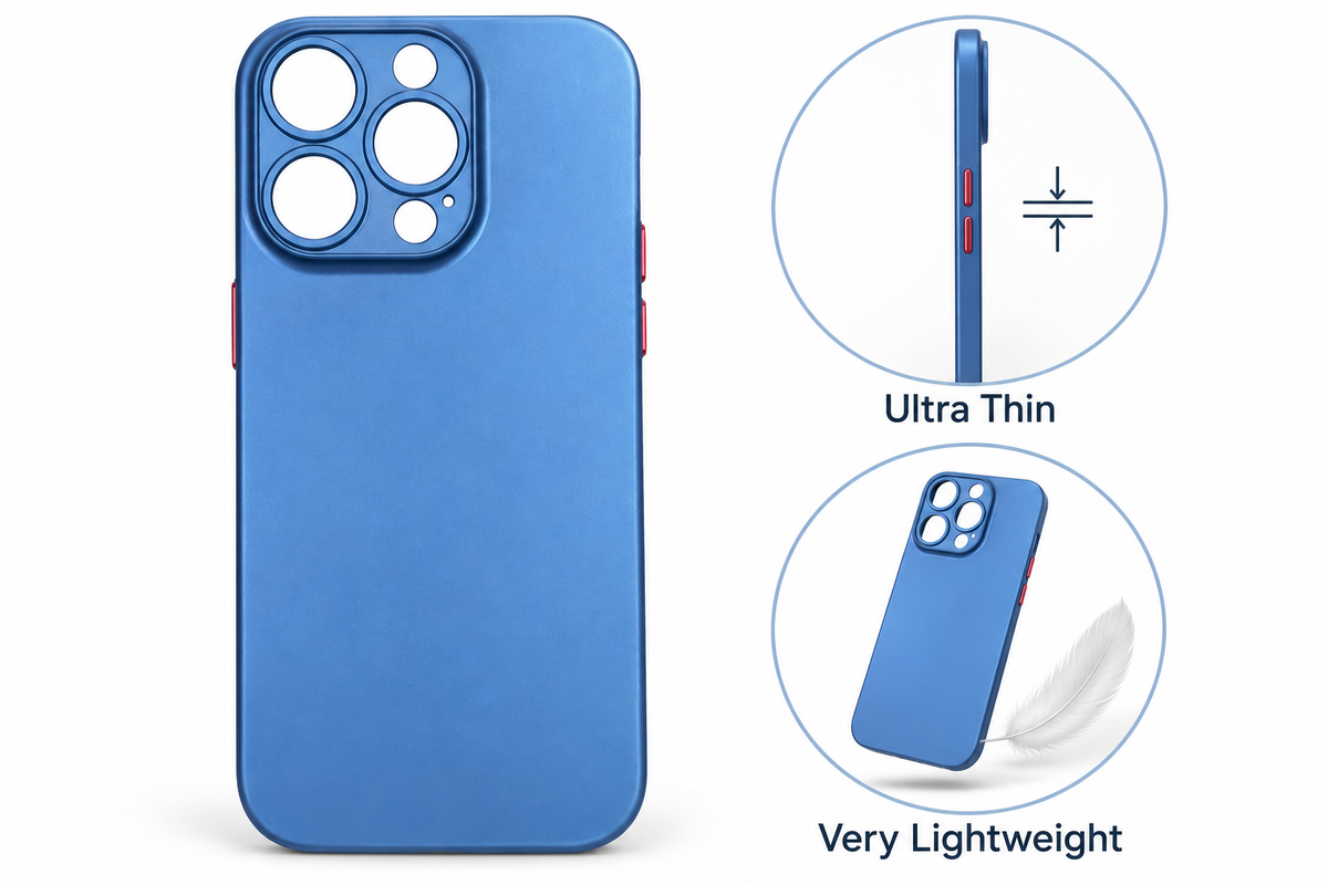 Royal Blue Matte Camera Guard Case - iPhone 14 Pro