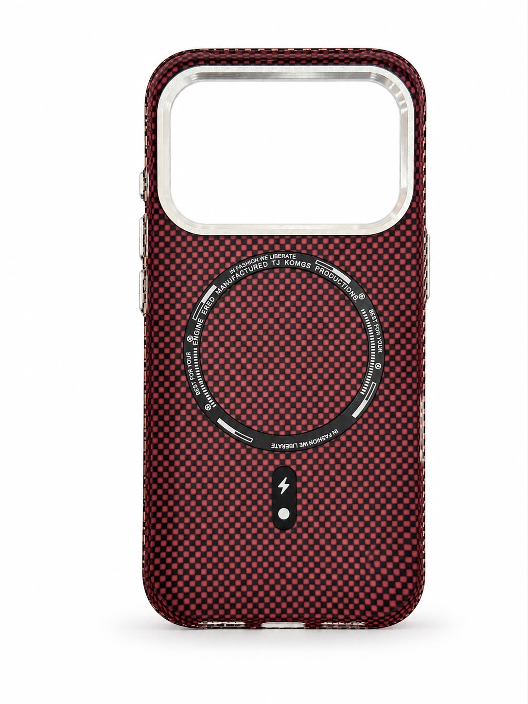 iPhone 17 Pro Carbon Fibre Orange Mountain Case