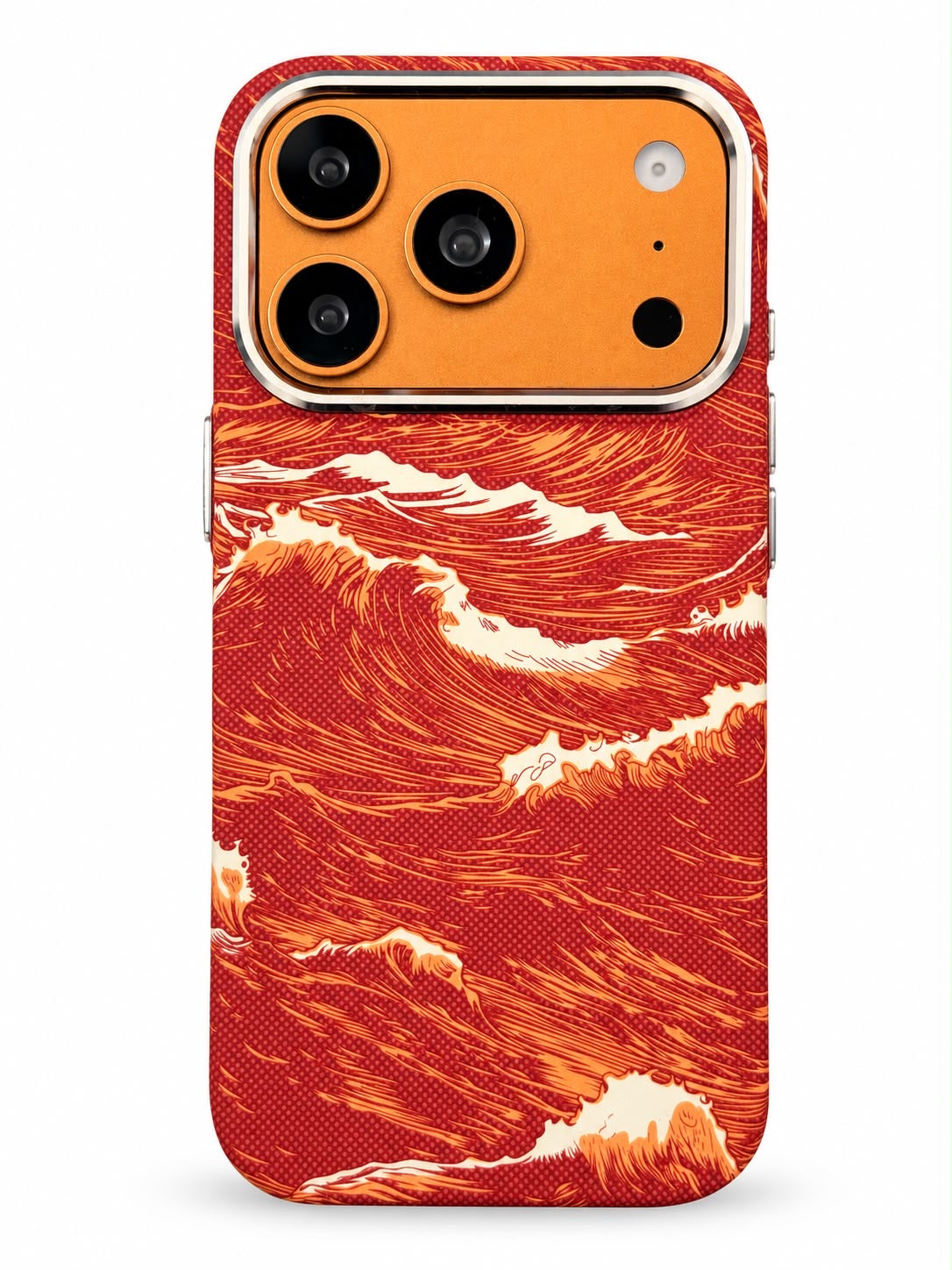 iPhone 17 Pro Carbon Fibre Red Wave Case