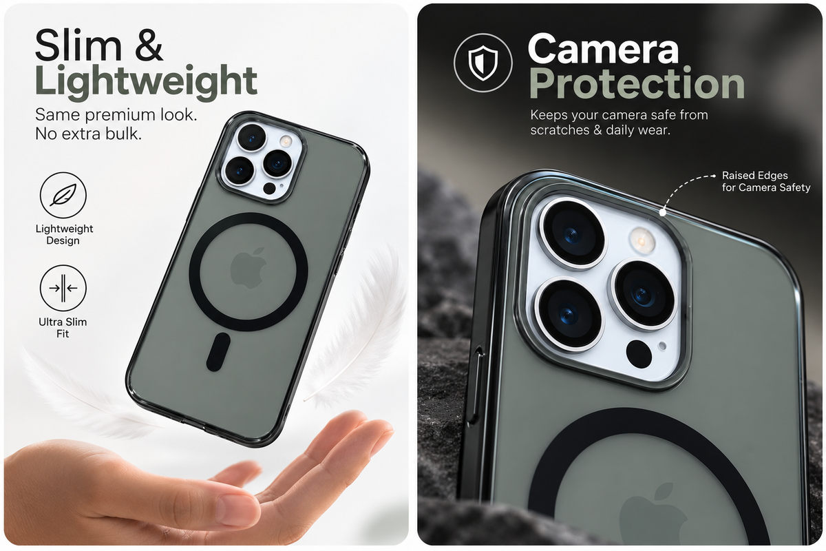 Smoky Clear MagSafe Case for iPhone 16 Pro
