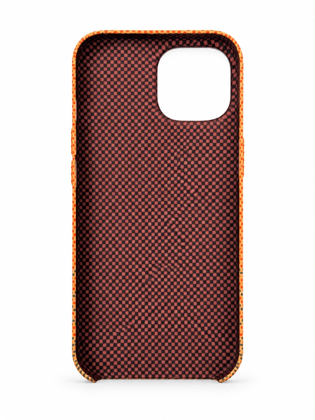 iPhone 13 Carbon Fibre Case - Orange Gradient