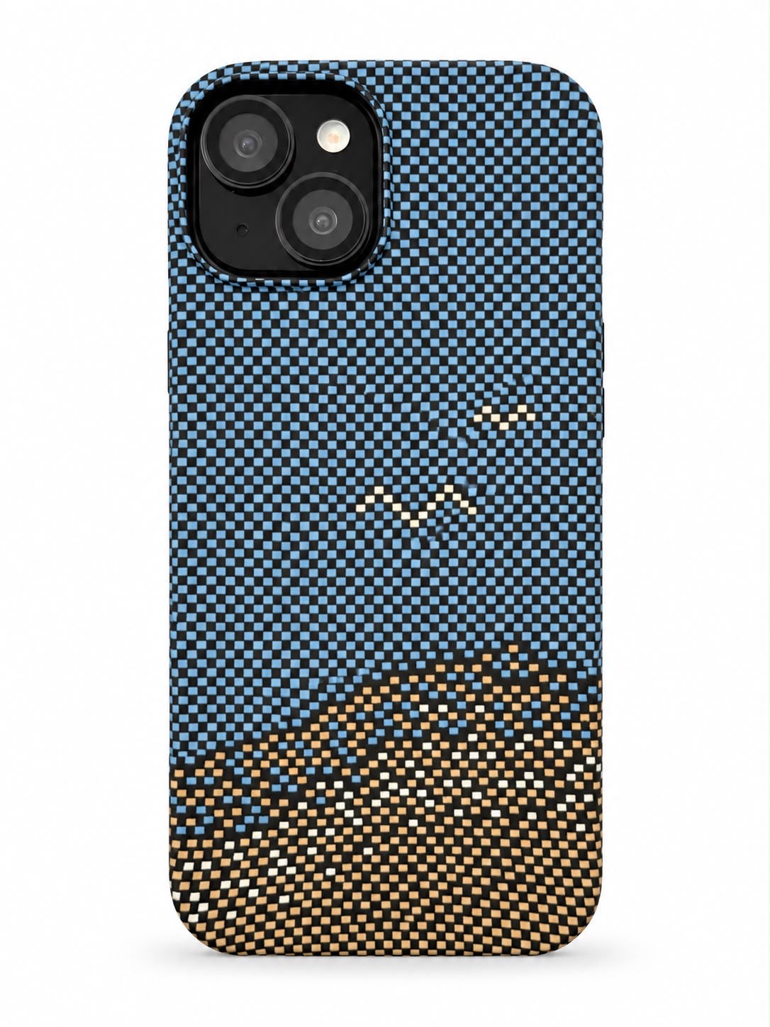 iPhone 15 Carbon Fibre Case - Blue