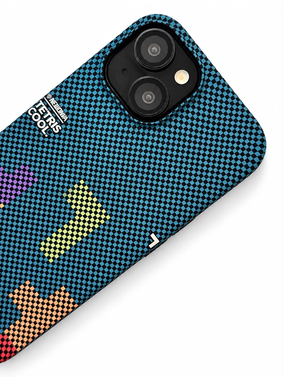 iPhone 13 Carbon Fibre Case - Tetris Cool