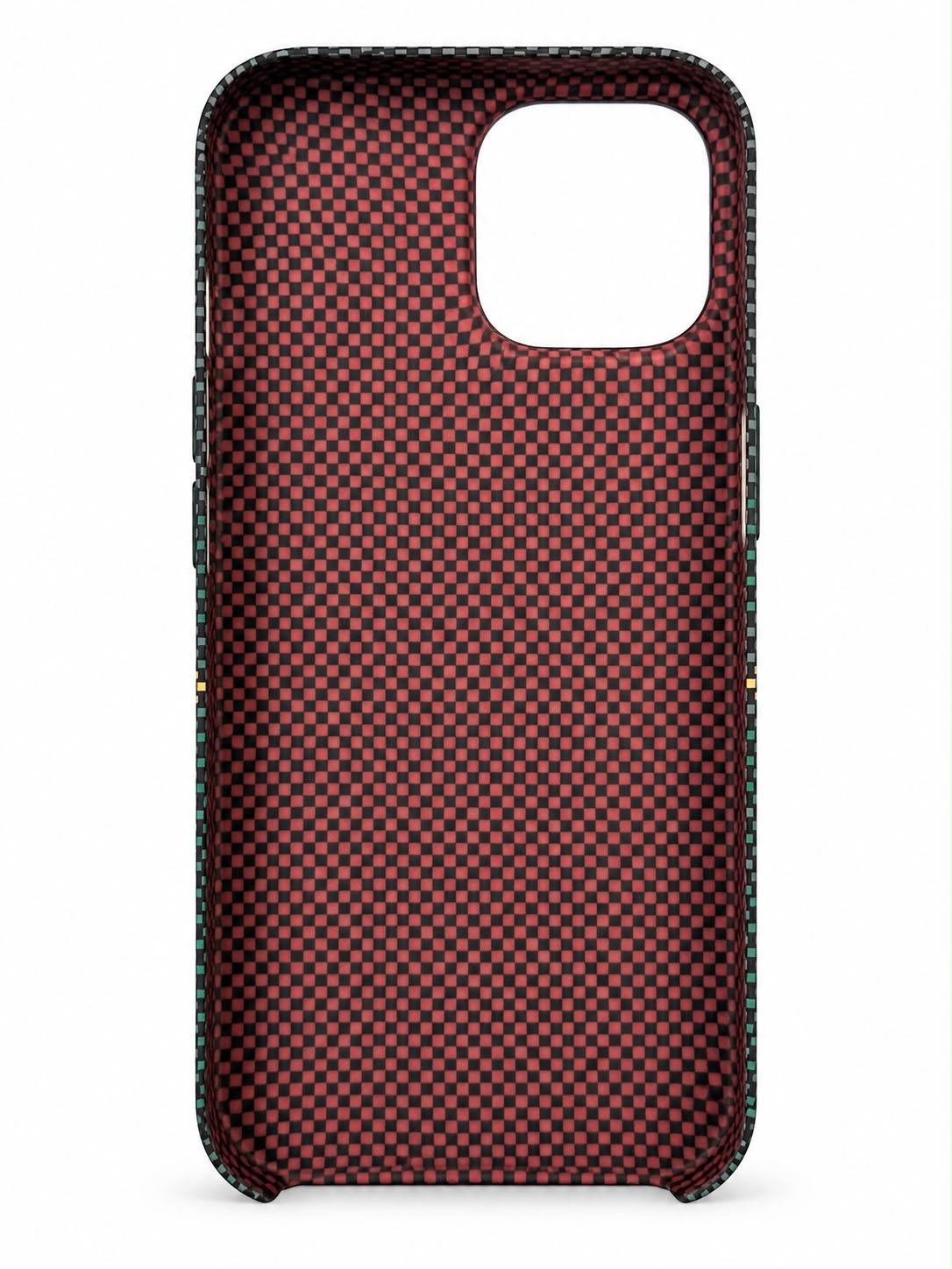 iPhone 13 Carbon Fibre Case - Green Stripes