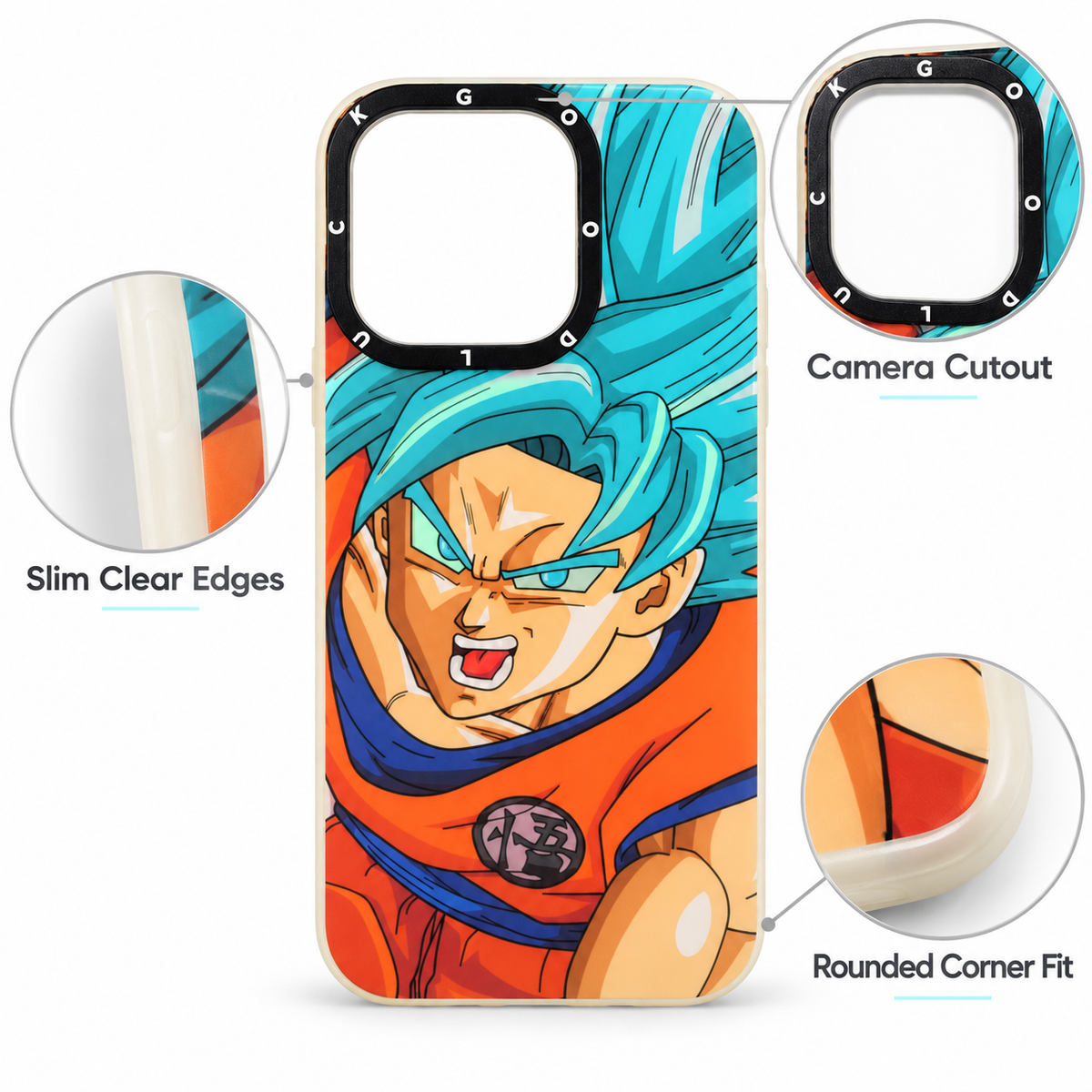 Super Saiyan Blue Goku Shout Case - iPhone 14 Pro