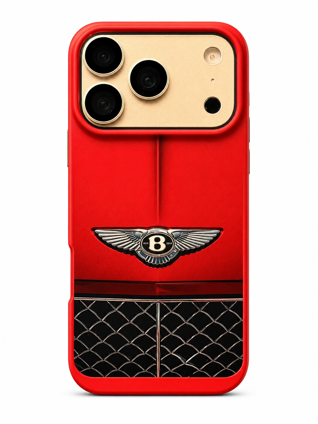 Red Bentley-Inspired Luxury iPhone 17 Pro Max Phone Case – Premium Matte Case