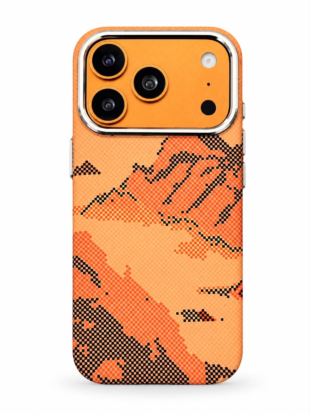 iPhone 17 Pro Carbon Fibre Orange Mountain Case