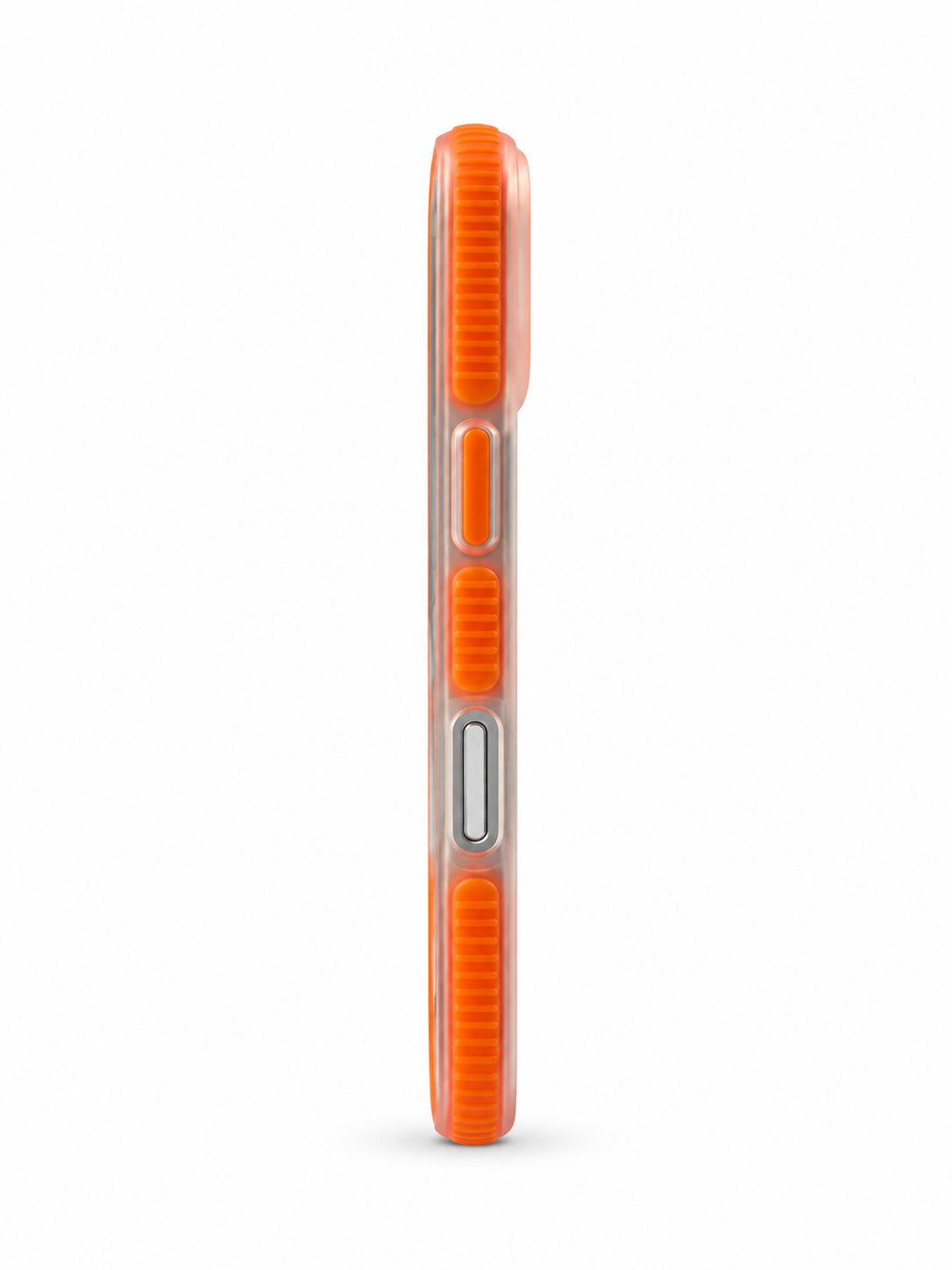 Clear Orange Bumper Case for iPhone 16 Pro