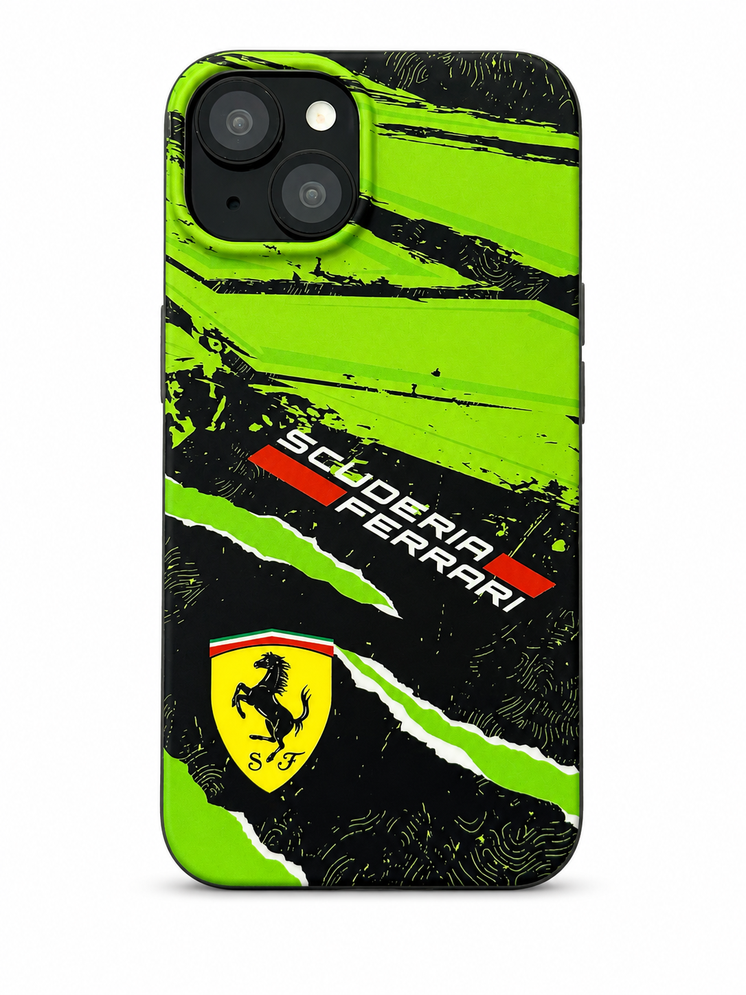 Green & Black Racing-Inspired iPhone 14 Case