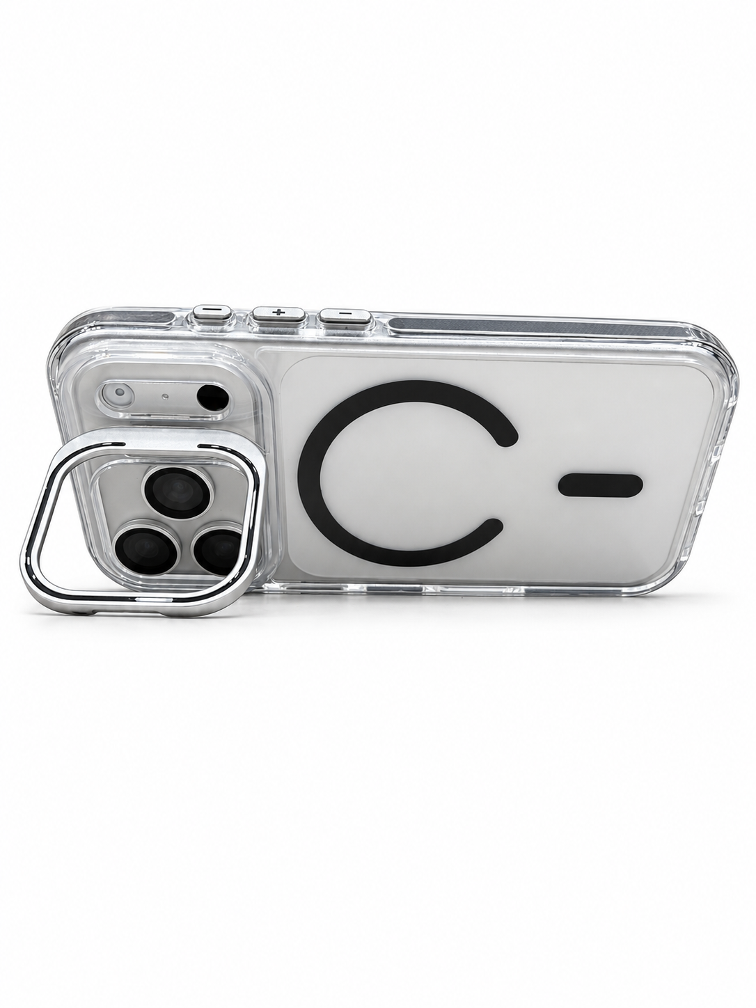 iPhone 17 Pro Clear MagSafe Stand Case