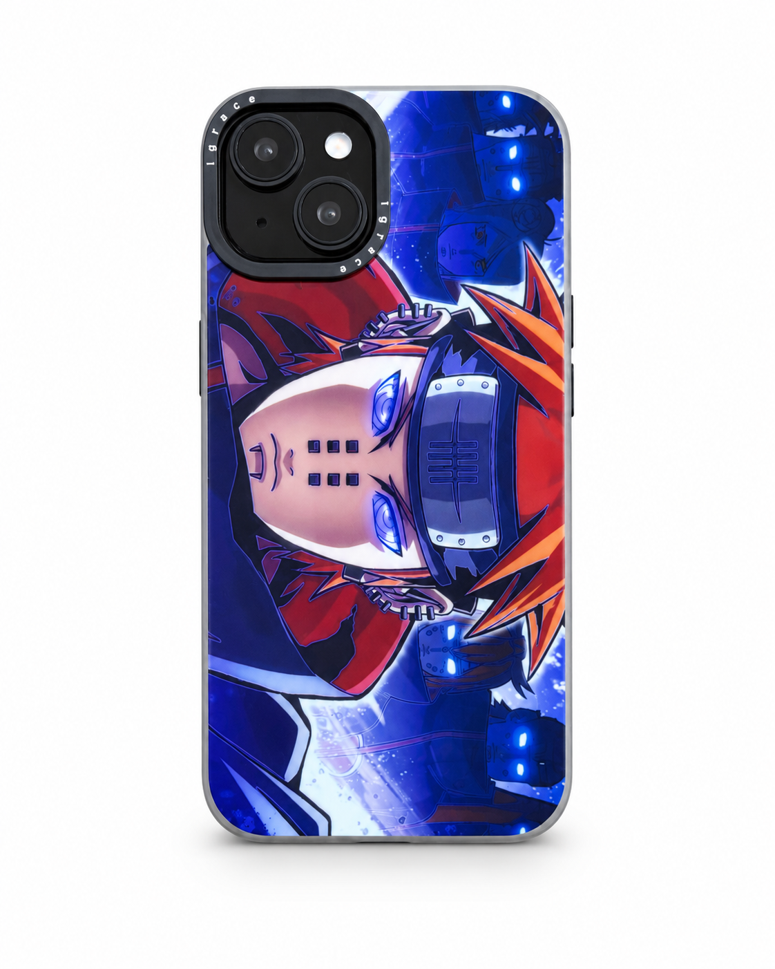 iPhone 15 Blue  Anime Pain Character Case