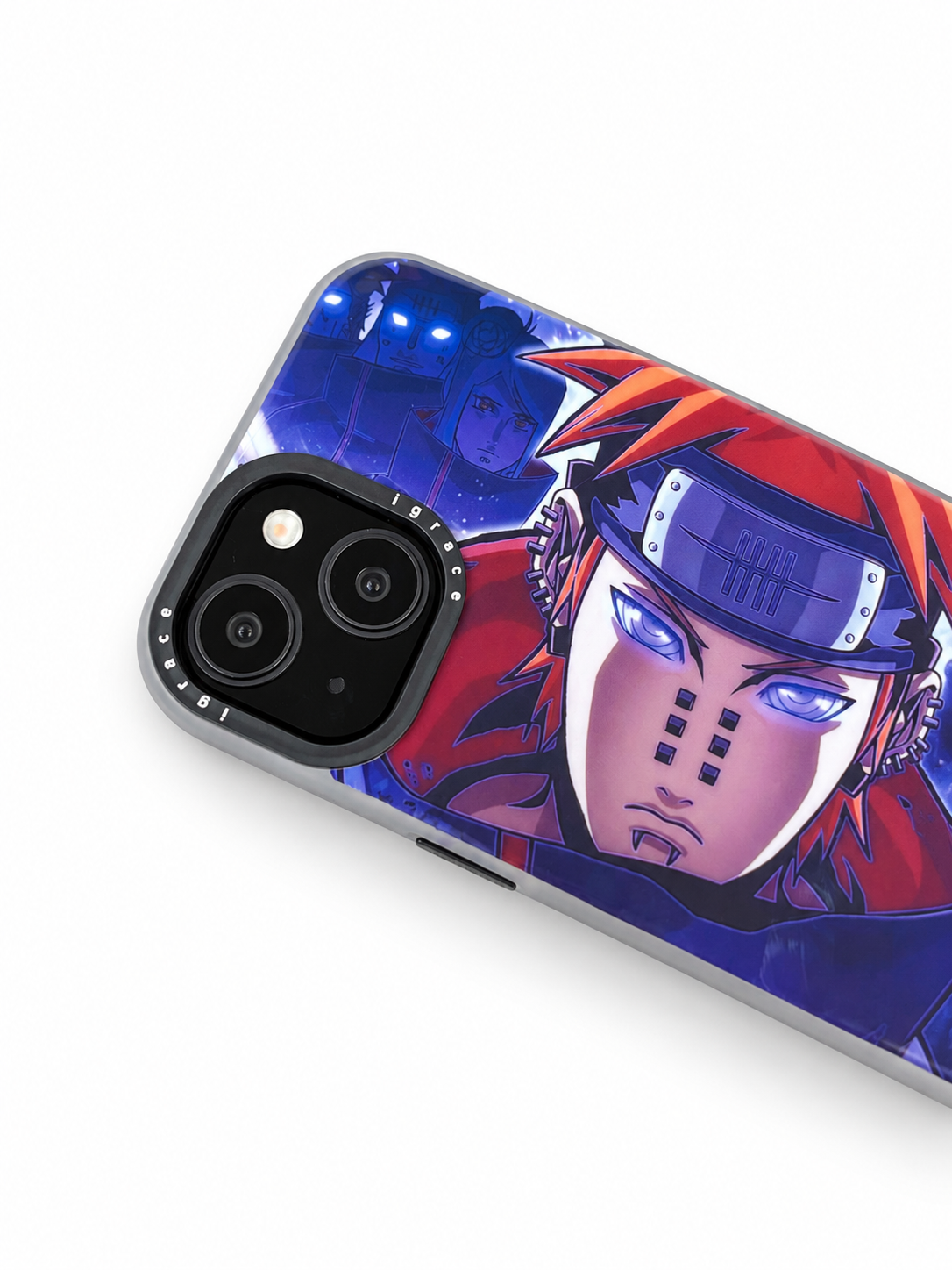 iPhone 15 Blue  Anime Pain Character Case
