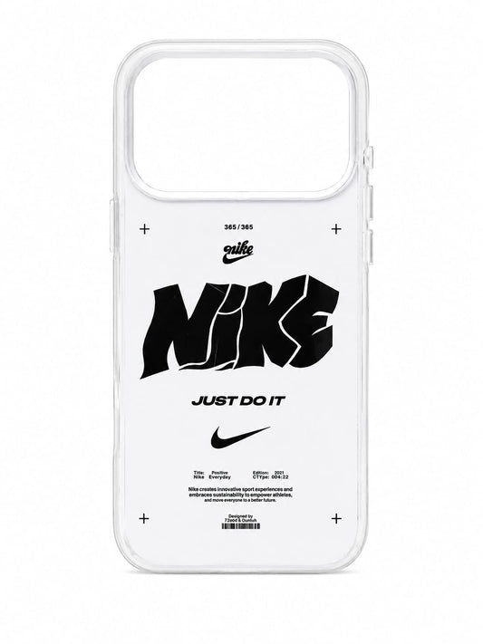 Nike Just Do It White Case for iPhone 17 pro max