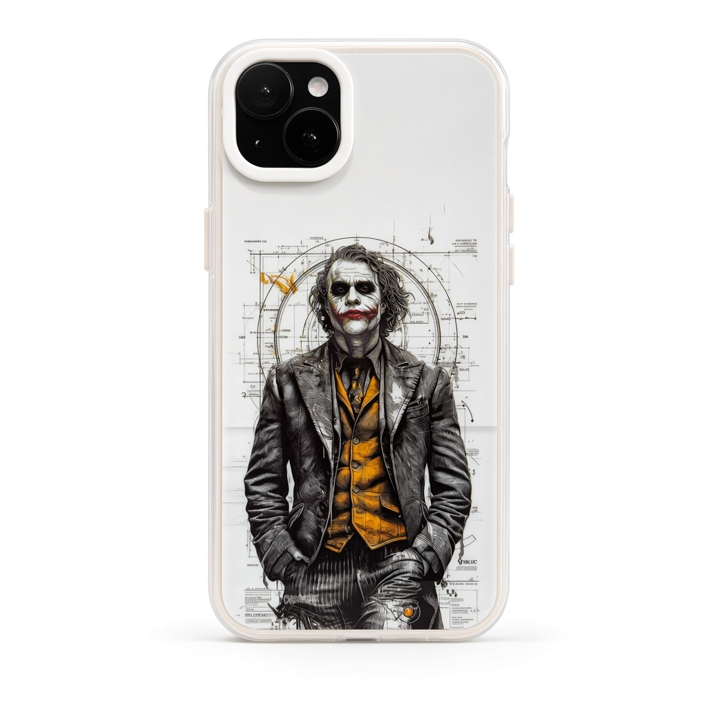 Joker sketch character phone case