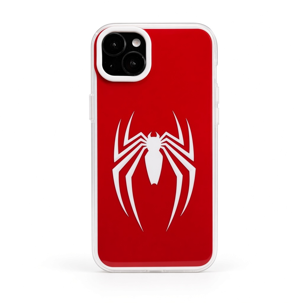 Spider logo red character phone case
