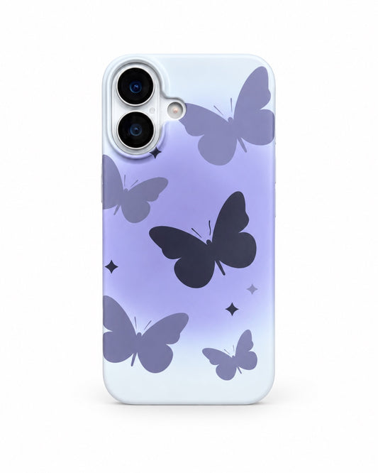 Purple Butterfly Gradient printed ladies phone case for iPhone 17
