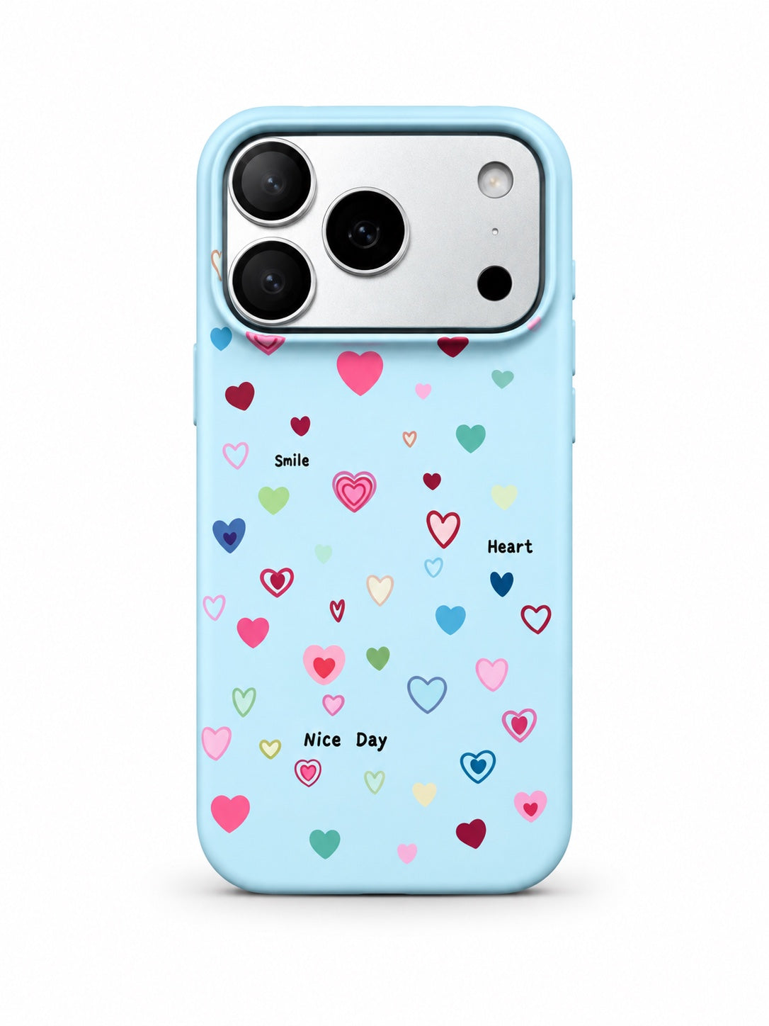 Colorful Heart Confetti printed ladies case for iPhone 17 Pro