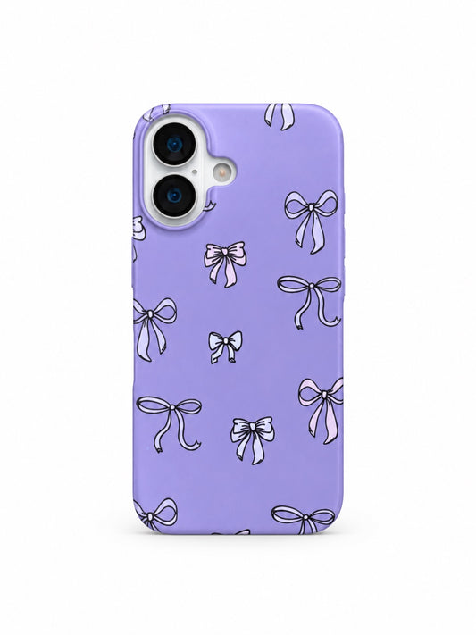 Lavender Bow Print printed ladies phone case for iPhone 17