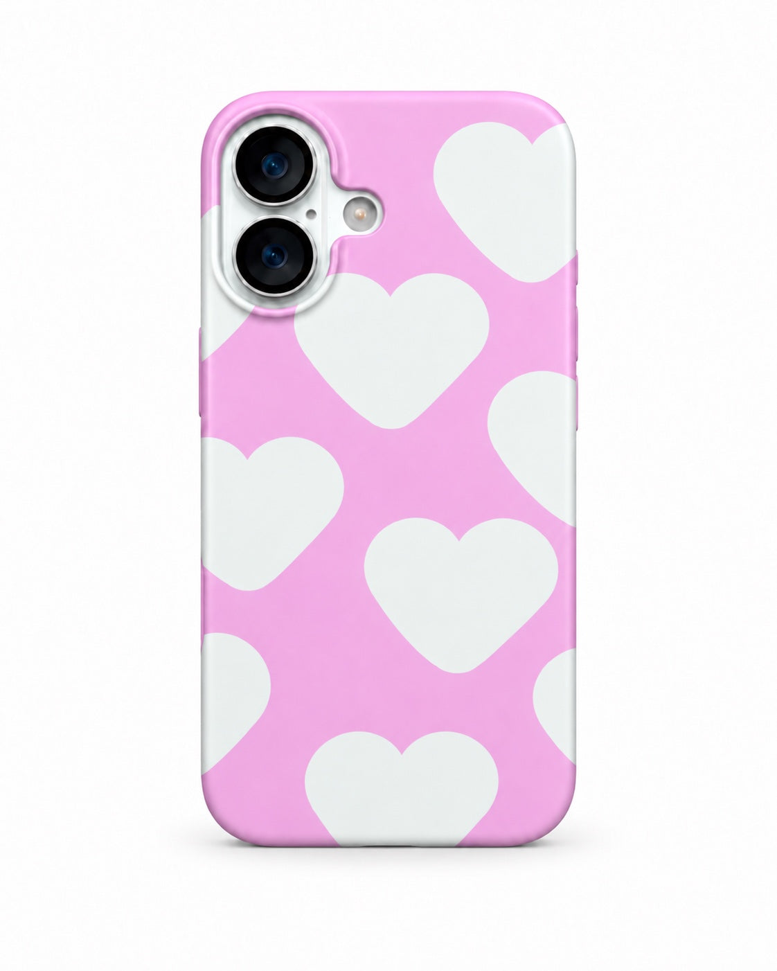 Pink Oversized Hearts printed ladies phone case for iPhone 17