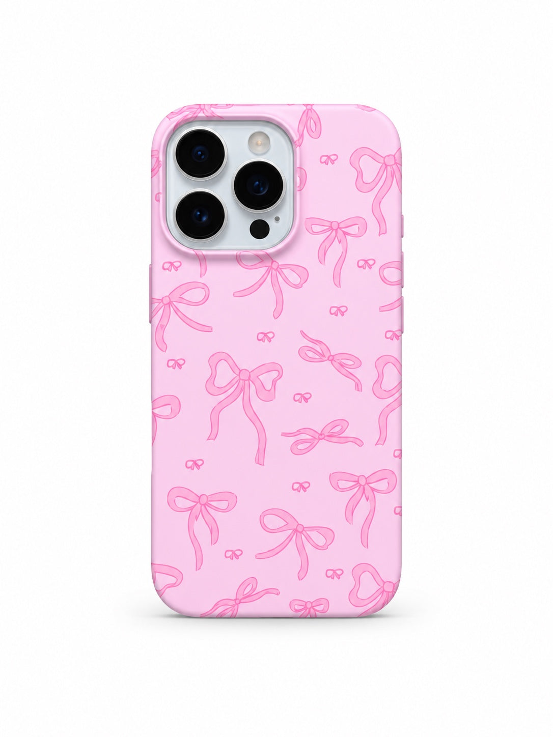 Pink Ribbon Doodle printed ladies phone case for iPhone 16 Pro Max