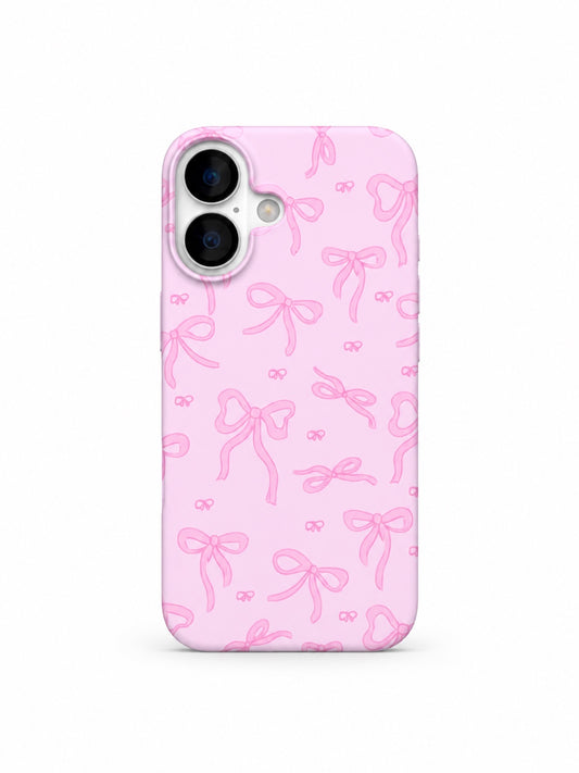 Pink Ribbon Doodle printed ladies phone case for iPhone 17