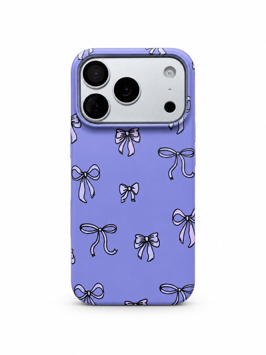 Lavender Bow Print printed ladies back case for iPhone 17 Pro
