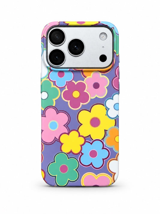 Retro Pop Floral printed ladies case for iPhone 17 Pro