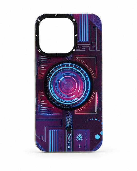 Cyber tech neon graphic case for iPhone 14 Pro