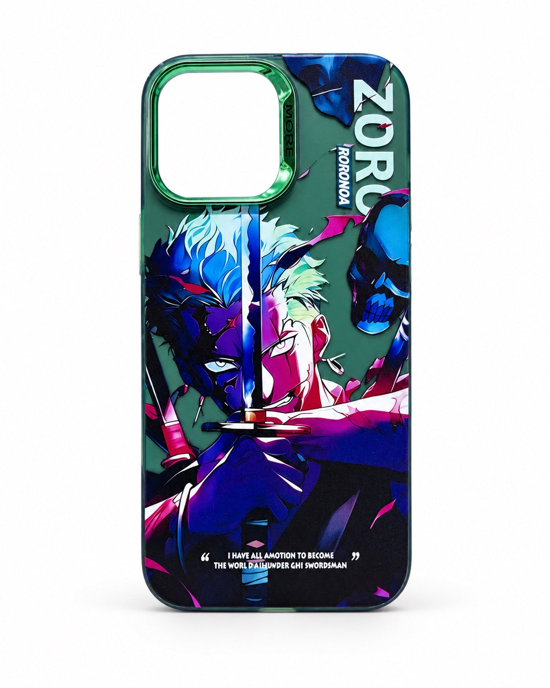 Zoro anime graphic case for iPhone 14 Pro Max